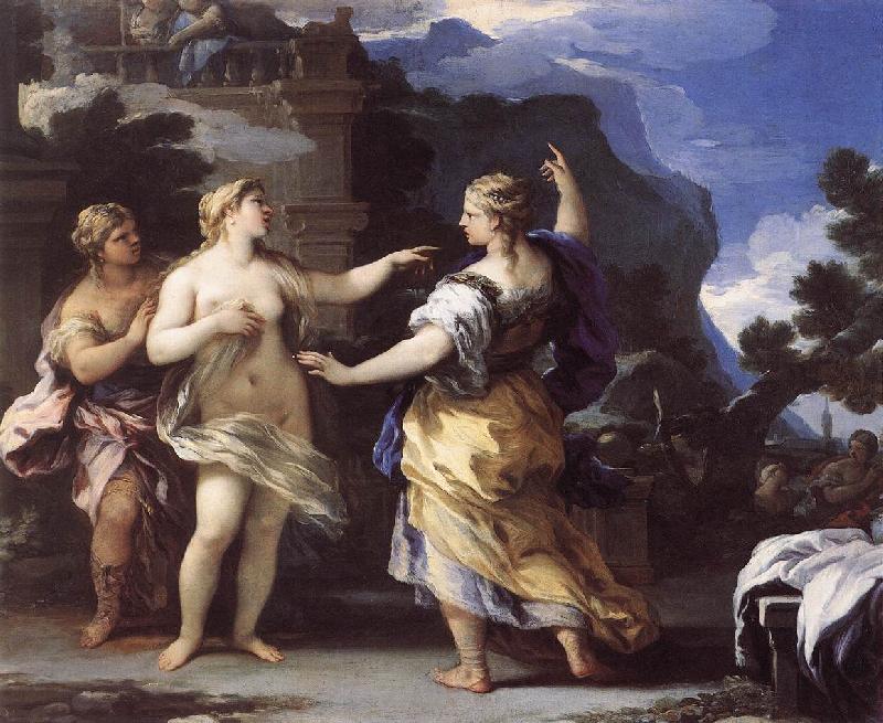 GIORDANO, Luca Venus Punishing Psyche with a Task  dfh oil painting picture